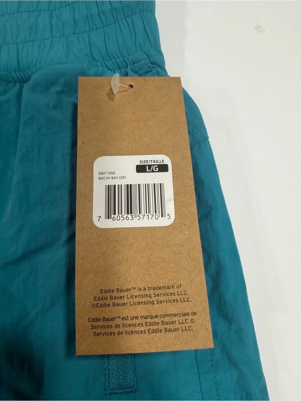 Eddie Bauer women’s Teal Elastic-Waist Shorts